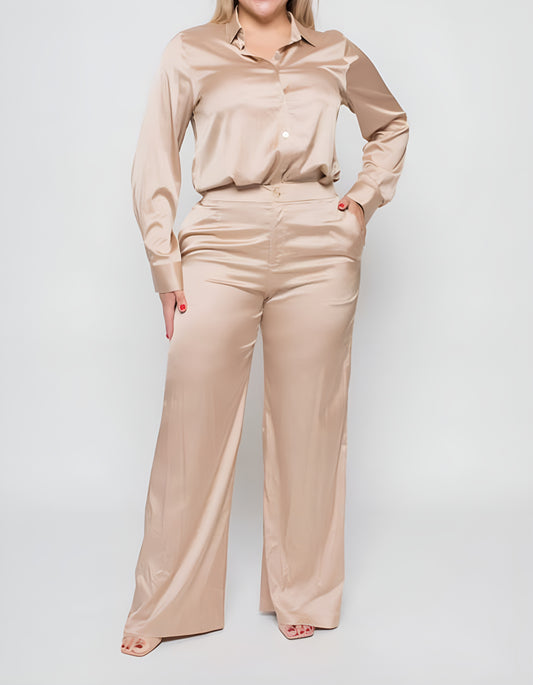 ANISSA SATIN PANT SET